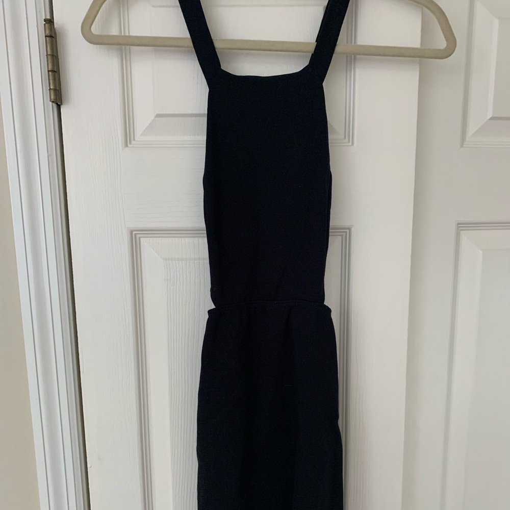 Size small black mini dress cutouts